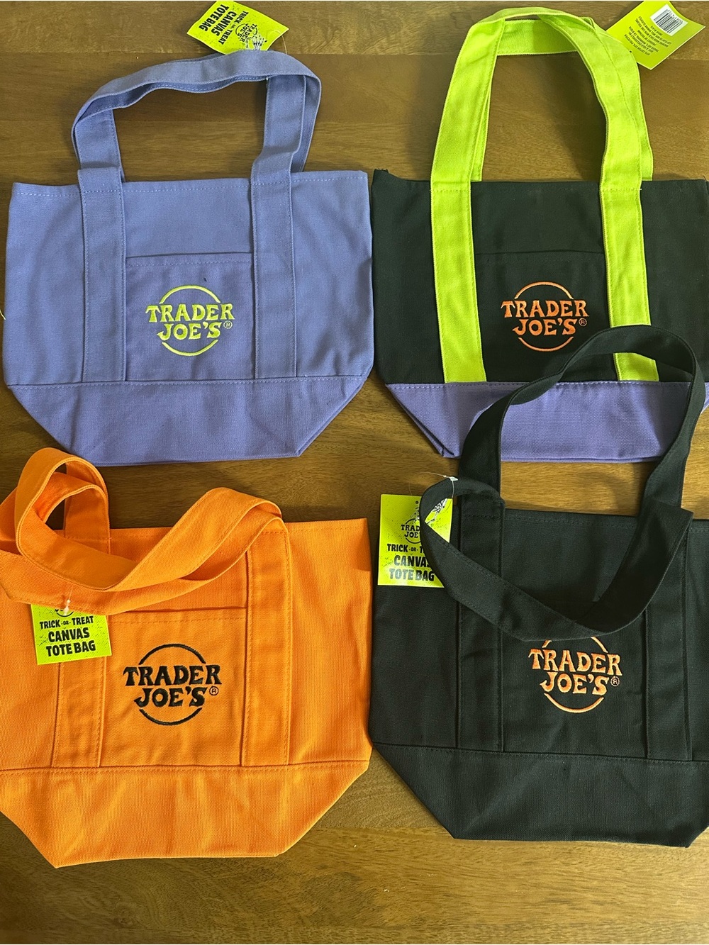 ONE NWT Mini Trader Joe’s Fall Halloween Tote*PICK ONE